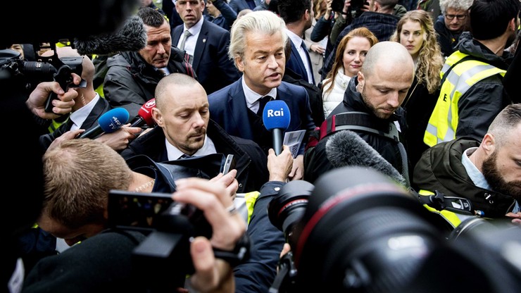 Holenderski polityk Geert Wilders zawiesza kampanię po skandalu z ochroną