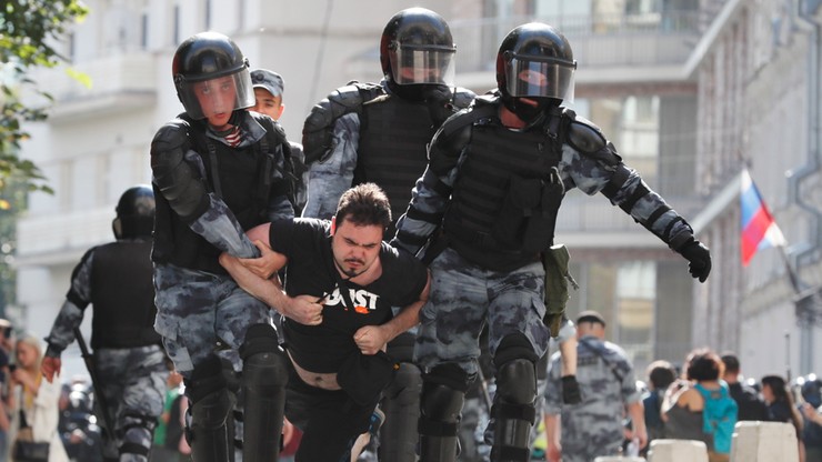 Moskwa: ponad tysiąc zatrzymanych w związku z protestem opozycji