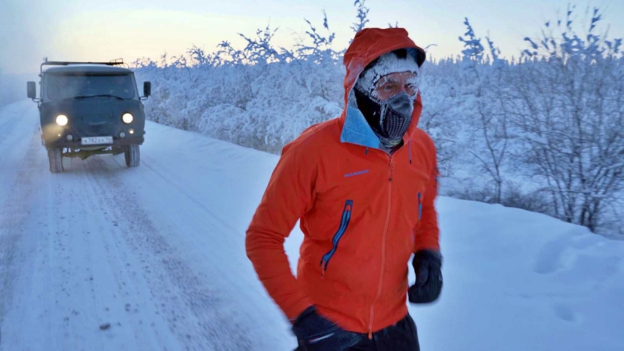 20.01.2019 09:00 Nikt inny tego nie dokonał. Na rosyjskim biegunie zimna przebiegł 50 km przy 60 stopniach mrozu