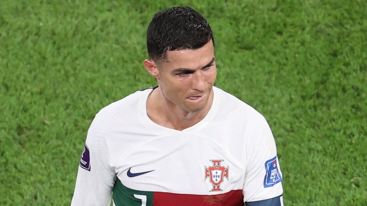 Łzy Cristiano Ronaldo po odpadnięciu z MŚ 2022 w Katarze
