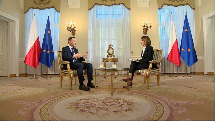 Prezydent Andrzej Duda w programie "Prezydenci i Premierzy"