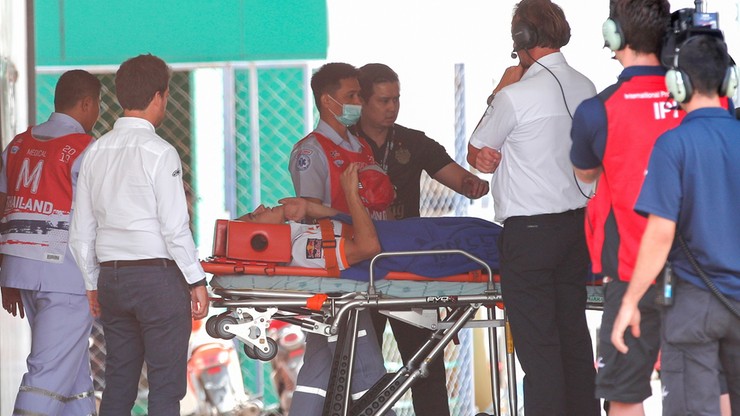 MotoGP: Kraksa Marqueza! Trafił do szpitala i chwilę później... wrócił na tor (WIDEO)