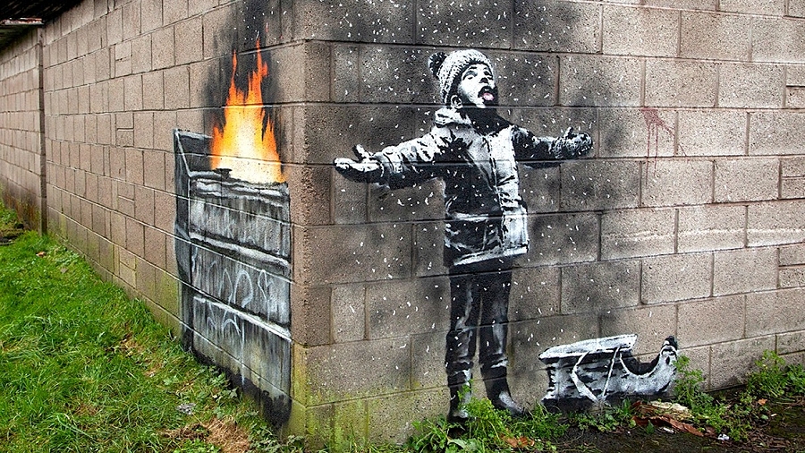 24.12.2018 06:00 Banksy powraca i tym razem zwraca uwagę na wielki problem smogu w Europie