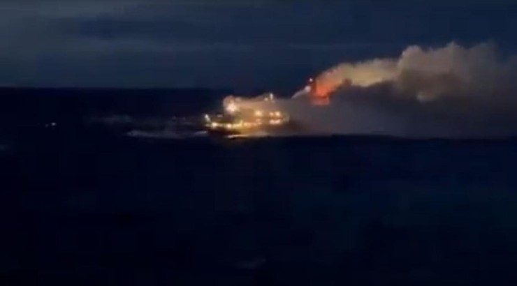 Szwecja. Pożar na statku handlowym w cieśninie Kattegat w pobliżu Goeteborga. Trwa akcja ratunkowa