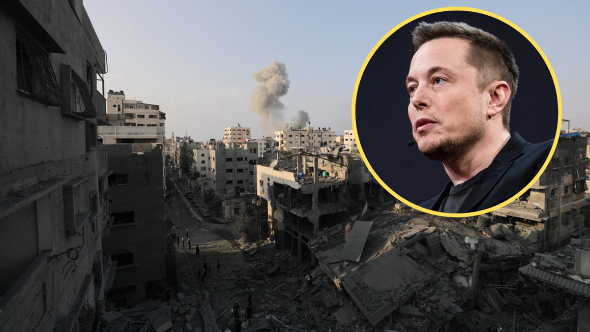 Strefa Gazy: Elon Musk uruchomi systemy Starlink. Miliarder pomoże WHO