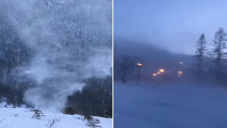 Śnieżne tornado w Tatrach. Turysta sfilmował niezwykłe zjawisko