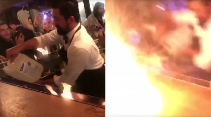 Wypadek w restauracji znanego kucharza. Czworo turystów stanęło w płomieniach