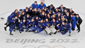 Pekin 2022: Reprezentacja Finlandii z brązowym medalem w hokeju na lodzie