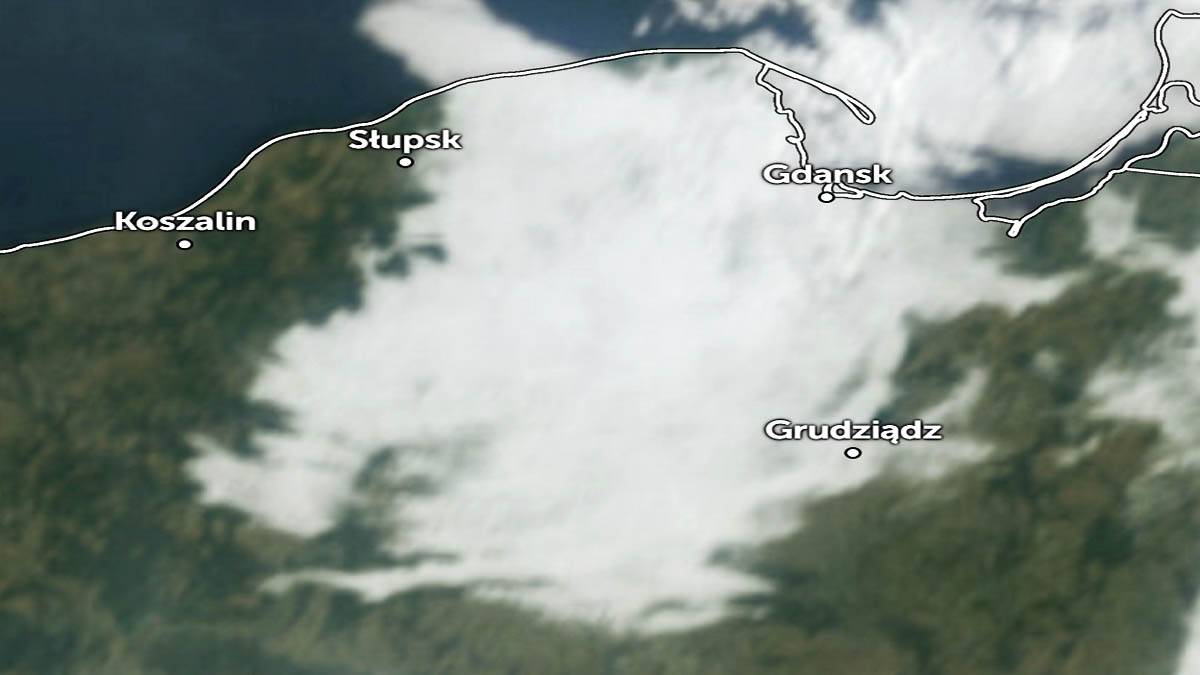 Satelita wykrył białą plamę nad Polską. Jest pilny komunikat