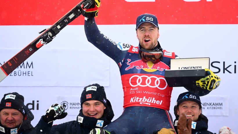 Alpejski PŚ: Norweg wygrał zjazd w Kitzbuehel