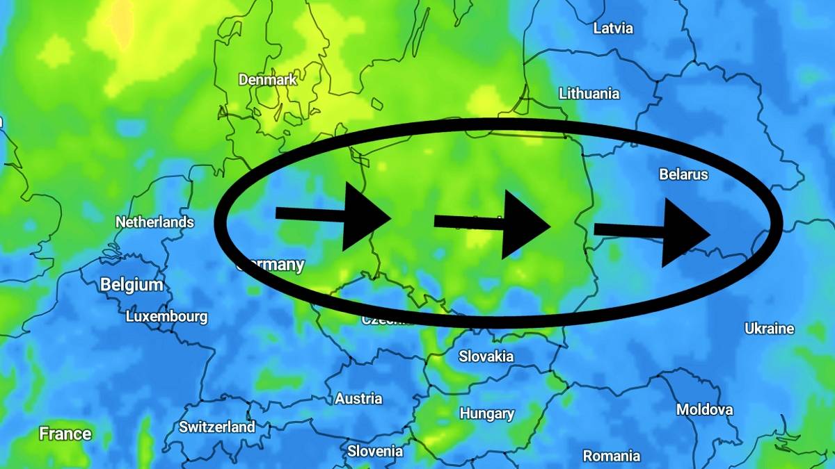 Z zachodu na wschód będą wędrować burze. Fot. imeweather.com