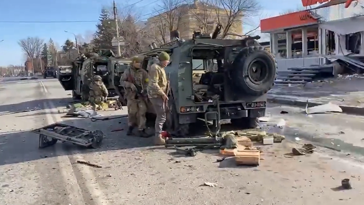 Wojna Rosja-Ukraina. Rosyjscy żołnierze wdarli się do Charkowa