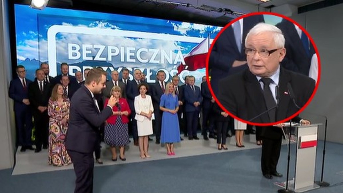 Zamieszanie na konferencji PiS. Jarosław Kaczyński: Jestem niewolnikiem sztabu