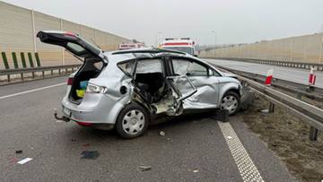 Karambol na S8. Trasa do Warszawy zablokowana