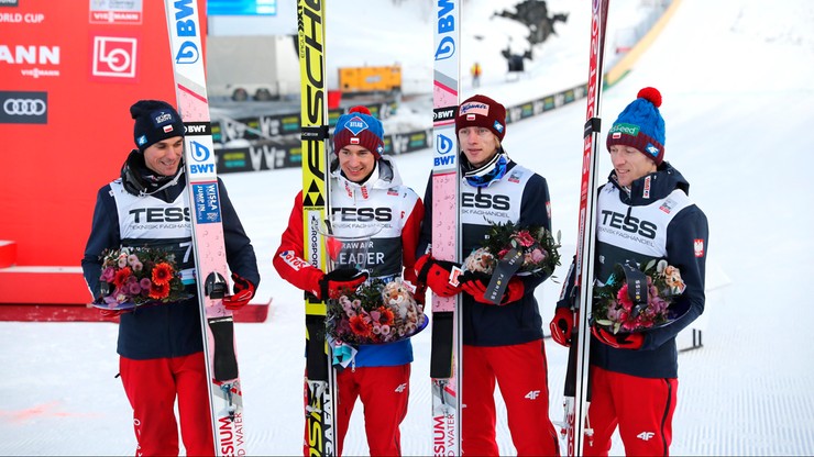 Polska druga w drużynowym konkursie Pucharu Świata w skokach narciarskich