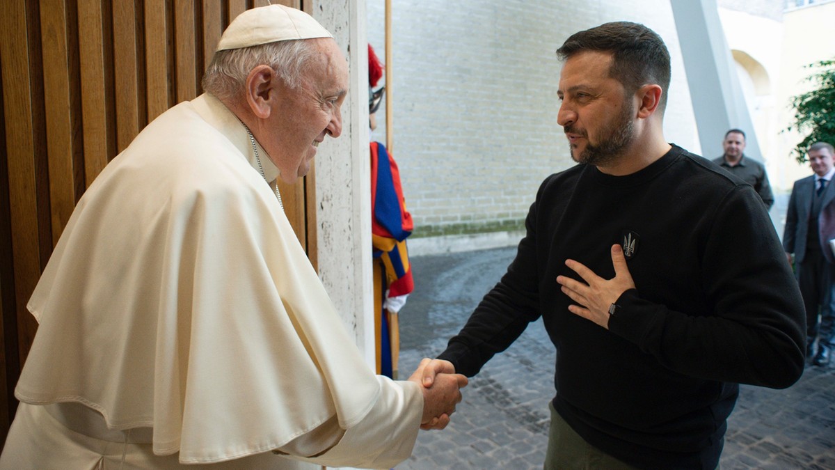 Prezydent Zełenski spotkał się z papieżem Franciszkiem. "Poszukiwanie dróg do pokoju"