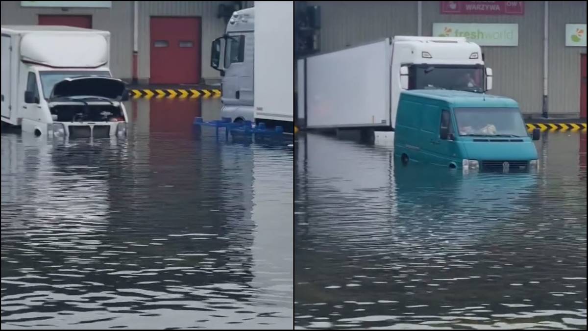 Zalana giełda, uszkodzony dach galerii. Mnożą sią utrudnienia w Warszawie