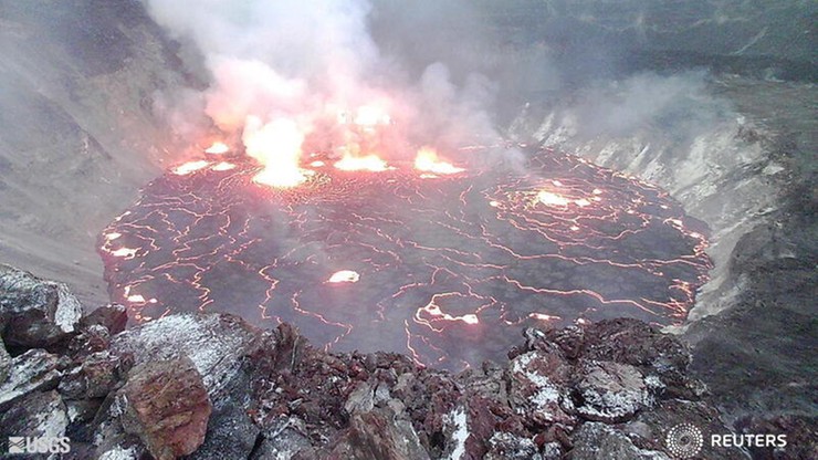 USA. Erupcja najbardziej aktywnego wulkanu na świecie. Wybuchł wulkan Kilauea na Hawajach