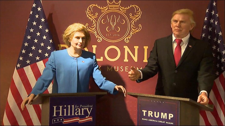 Clinton i Trump w Krakowie. Muzeum figur woskowych zorganizowało głosowanie