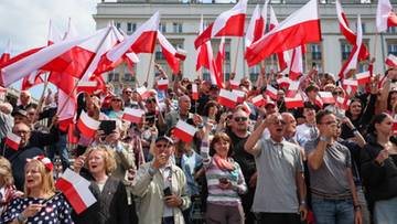 Nawrocki kontra Trzaskowski. Dwa marsze w Warszawie [ZAPIS RELACJI]