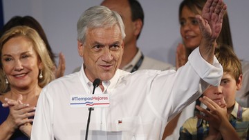 Były prezydent Sebastian Pinera wygrał pierwszą turę wyborów prezydenckich  Chile