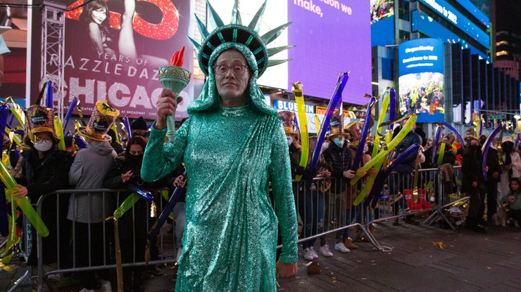 USA. Słynny Sylwester na Times Square w reżimie sanitarnym