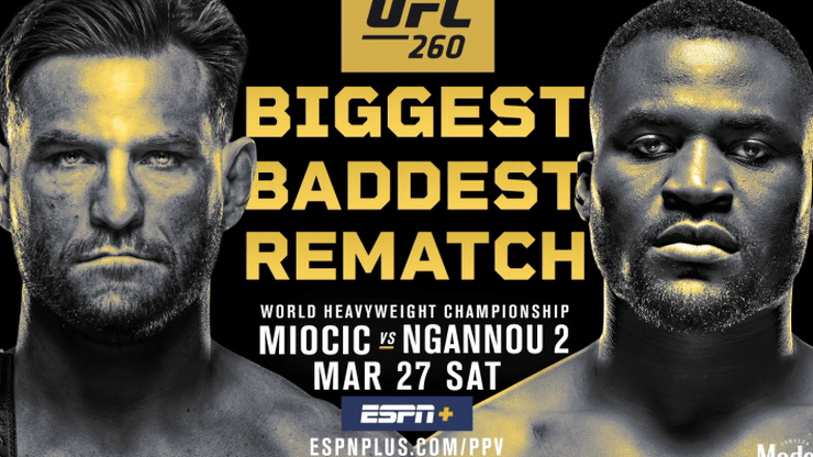 UFC 260: Stipe Miocić - Francis Ngannou 2. Transmisja w Polsacie Sport