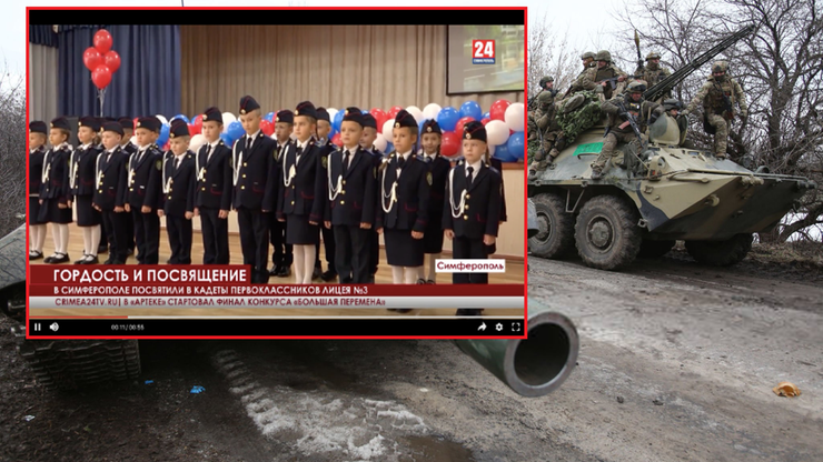 Wojna w Ukrainie. Na Krymie Rosjanie zapisują pierwszaki do klas podchorążych
