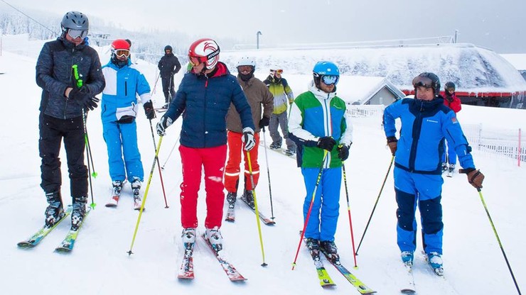 Prezydent Duda jeździł na nartach z prezydentem Słowacji