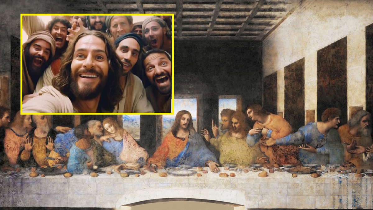 Selfie z ostatniej wieczerzy, imprezy Kleopatry i spotkania neandertalczyków. To szaleństwa AI