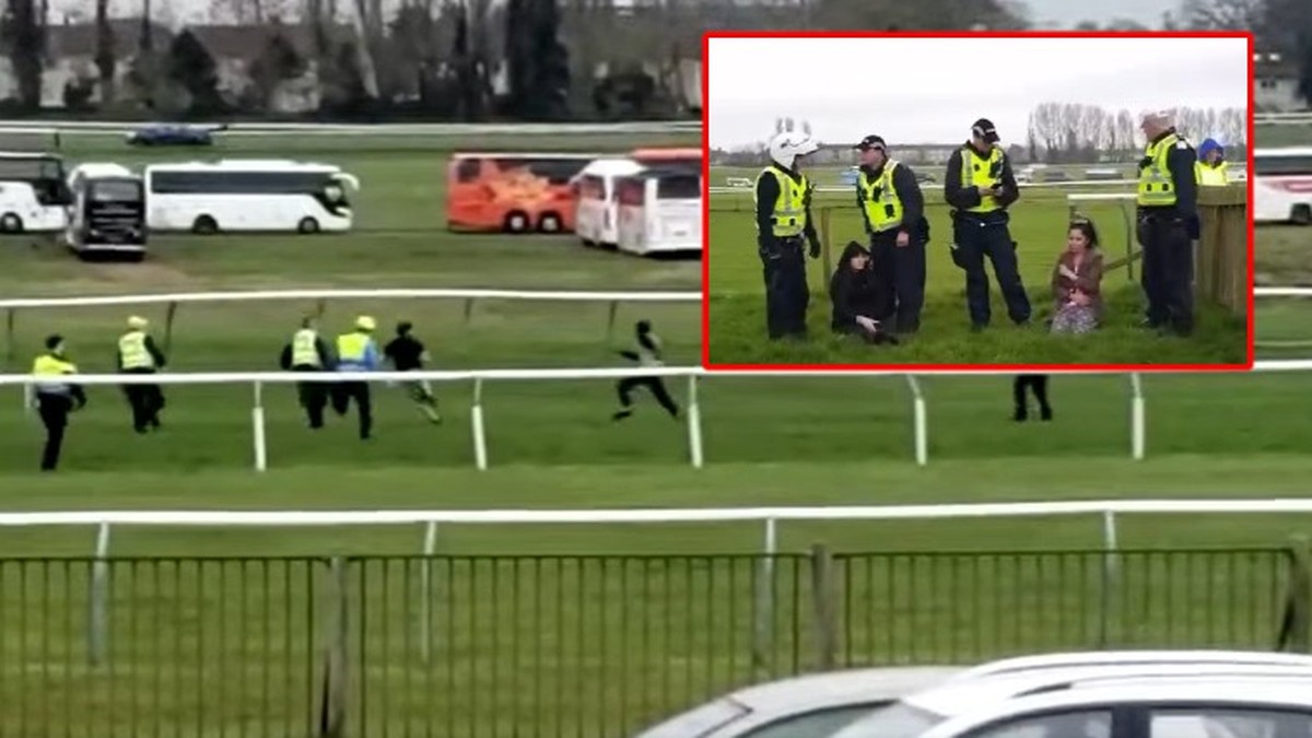 Wielka Brytania: Policyjny pościg na wyścigach konnych. Aktywiści bronili praw zwierząt