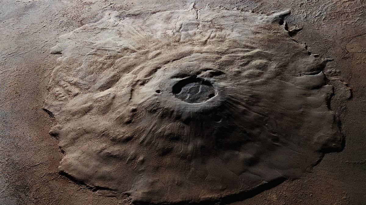 Wulkan Olympus Mons na Marsie. Fot. NASA.