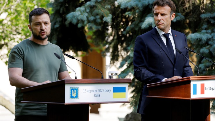 Emmanuel Macron po wizycie w Kijowie zadzwonił do Andrzeja Dudy. Jacek Kumoch zdradził kulisy