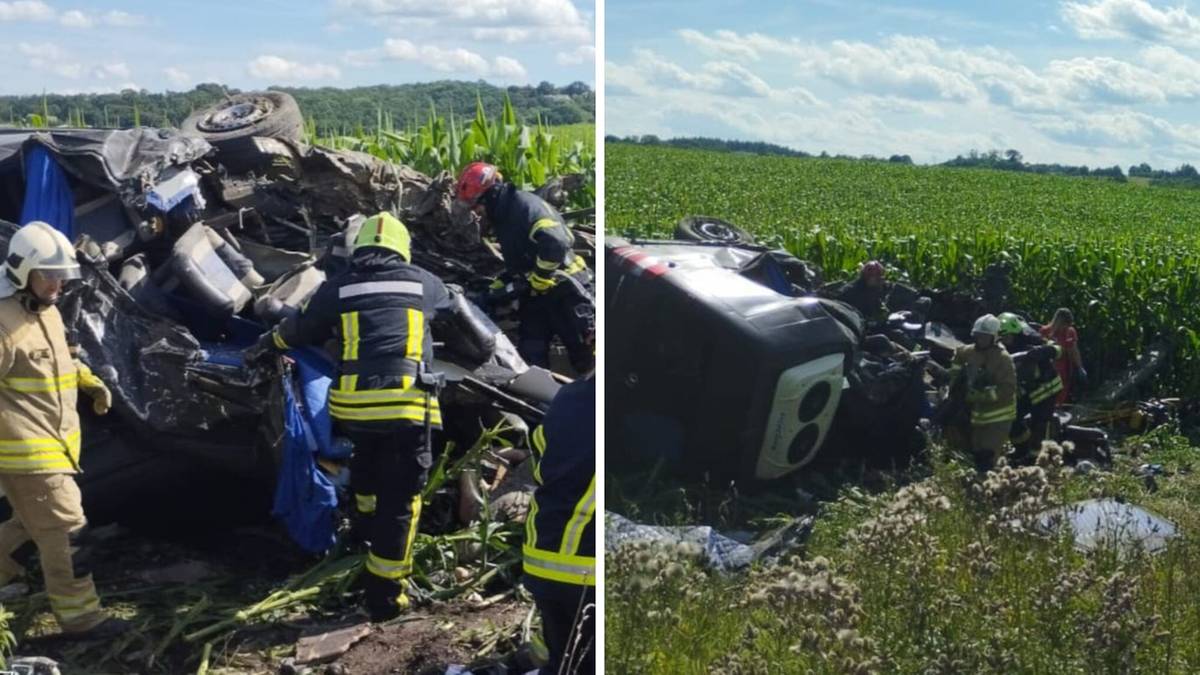 Ukraina. Cysterna zderzyła się z minibusem. Zginęło 14 osób, w tym 6-letnie dziecko