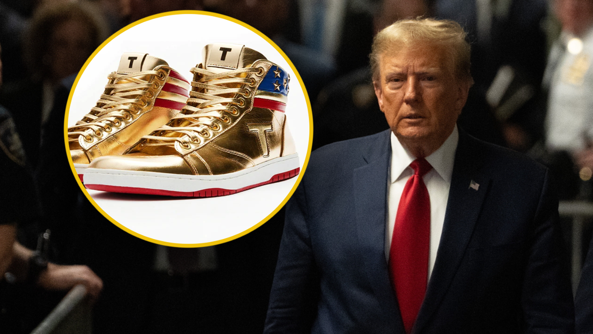 Donald Trump has a new job.  He sells golden shoes