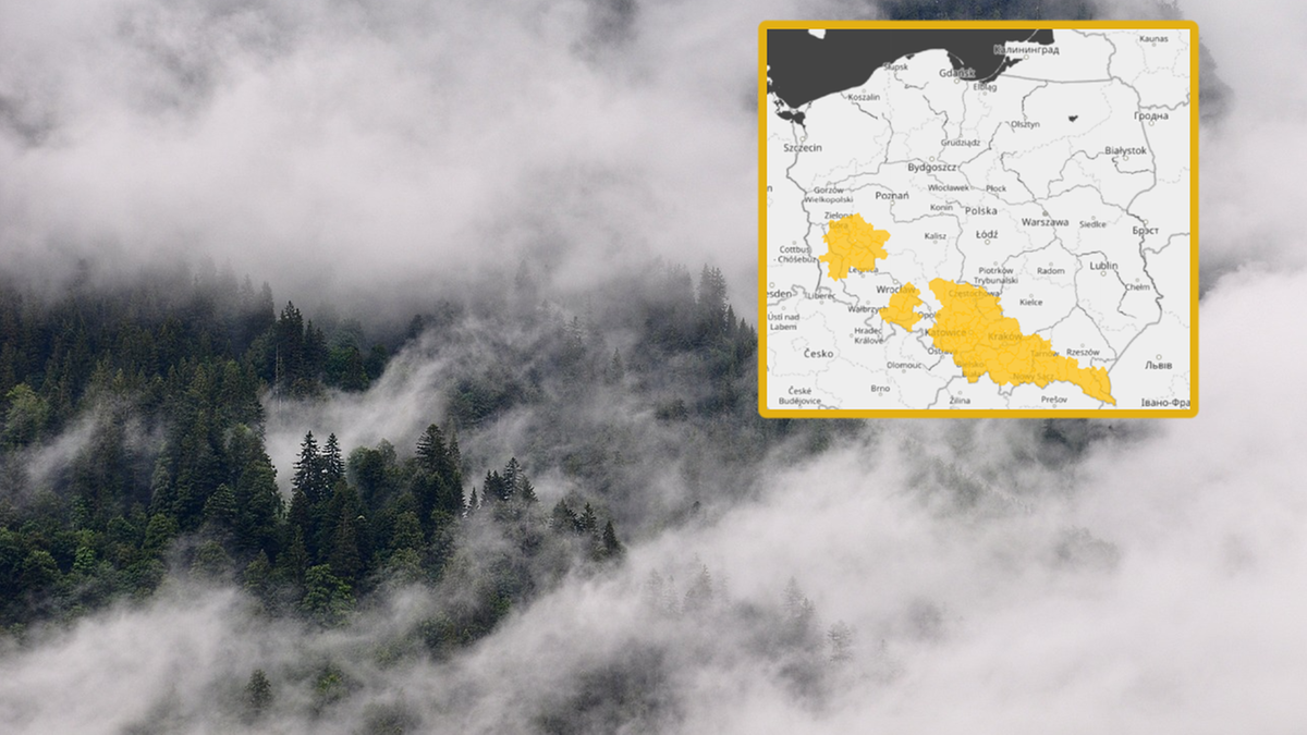 Gęsty mgły spowiją Polskę, a do kompletu chłód. Alerty w sześciu województwach