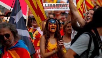 Hiszpania: wielka manifestacja separatystów w Katalonii