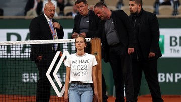 Roland Garros: Protestująca kobieta przerwała drugi półfinał
