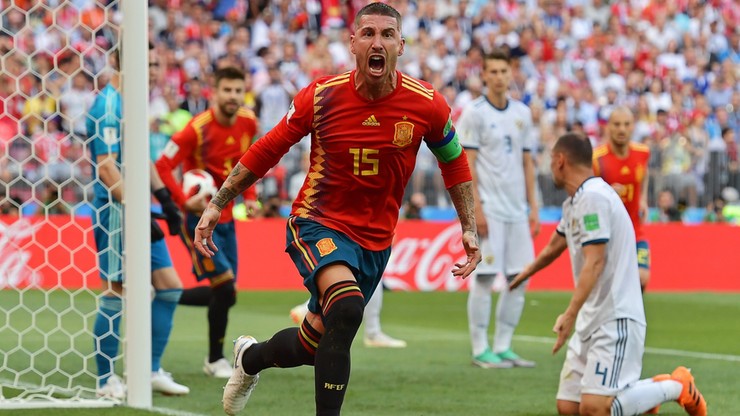 MŚ 2018: Ramos pobił rekord podań w meczu Hiszpania - Rosja