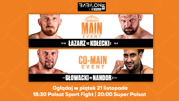Rewanż Łazarz vs Kołecki wśród 12 walk Babilon MMA 55 w kanałach Telewizji Polsat