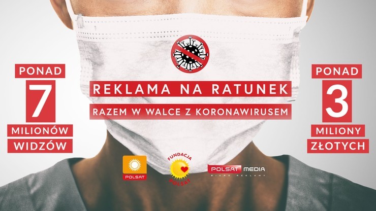 Dzięki widzom Polsatu do szpitali trafią 3 mln zł. Pieniądze pomogą w walce z koronawirusem