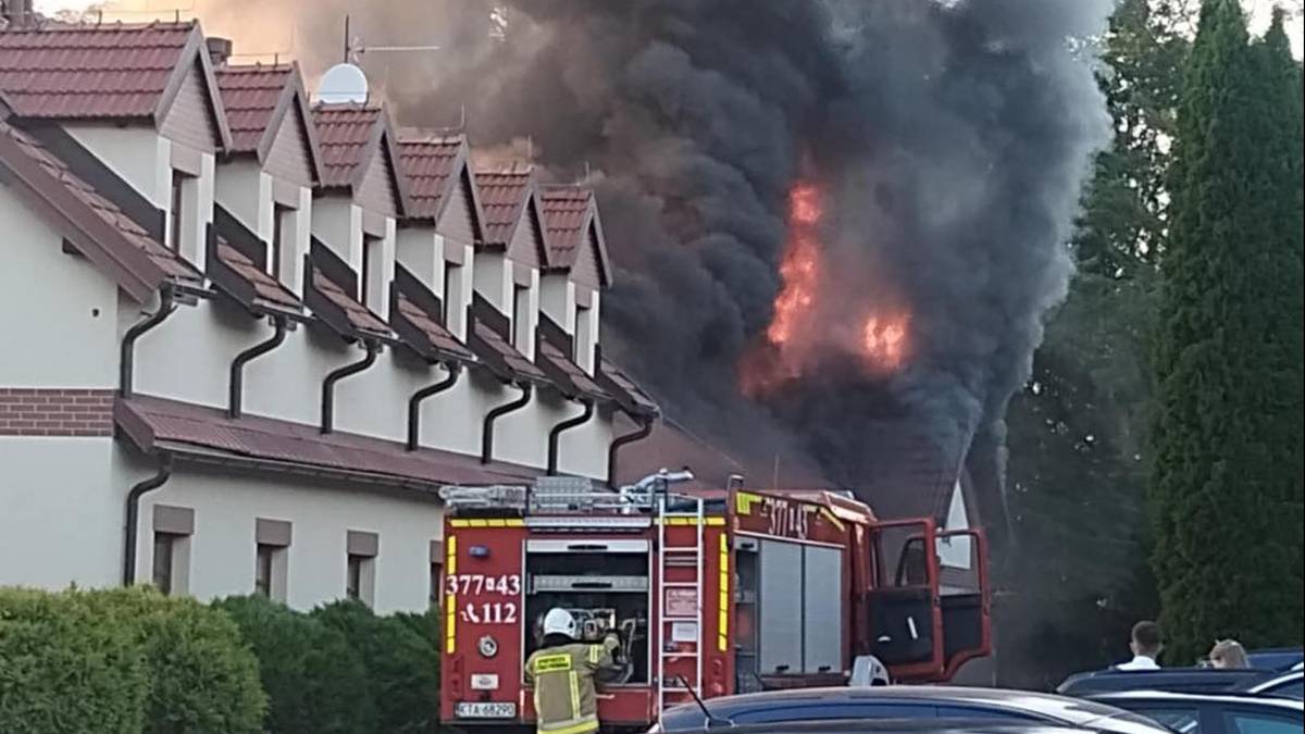 Pożar podczas wesela w Małopolsce. Zapaliła się restauracja