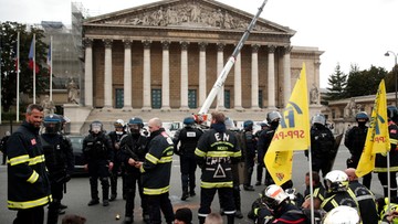 Policja starła się z protestującymi strażakami w Paryżu. Użyto gazu, są ranni