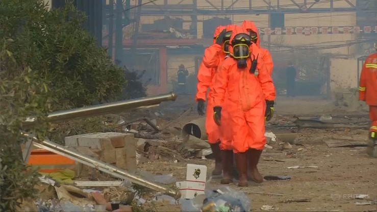 Blisko 80 ofiar wybuchu w zakładach chemicznych w Chinach. Ponad 500 osób w szpitalach