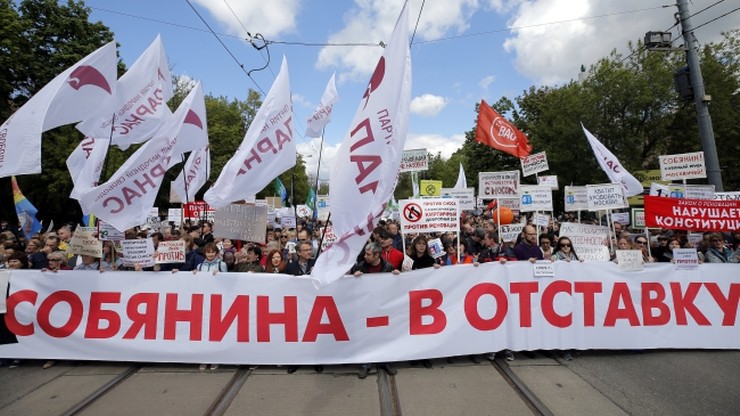 Protest w Moskwie przeciwko programowi wyburzania "chruszczowek"