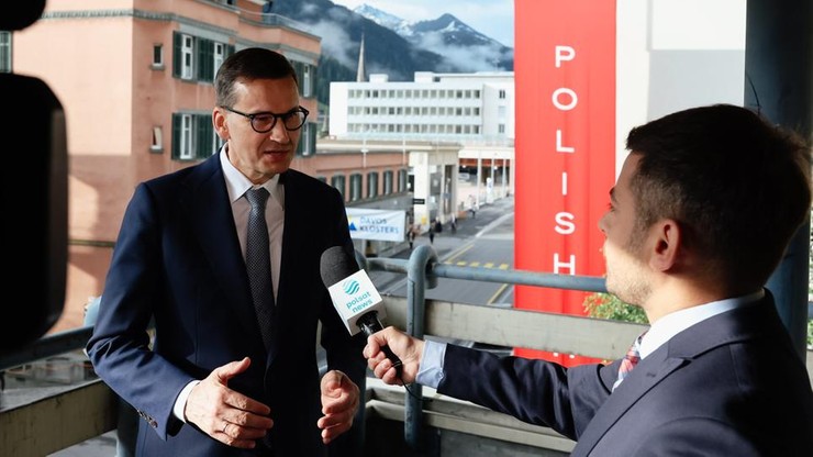 Premier w Davos dla Polsat News: Zachód chciał mieć tanie surowce i święty spokój. Dziś ma wojnę