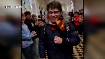 Licealista z Zabrza szachowym mistrzem świata. Powitanie w szkole stało się hitem