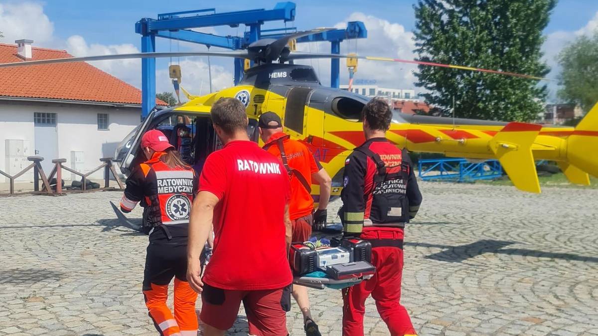 Tragiczny dzień na Mazurach. Nie żyje mężczyzna, dziecko trafiło do szpitala