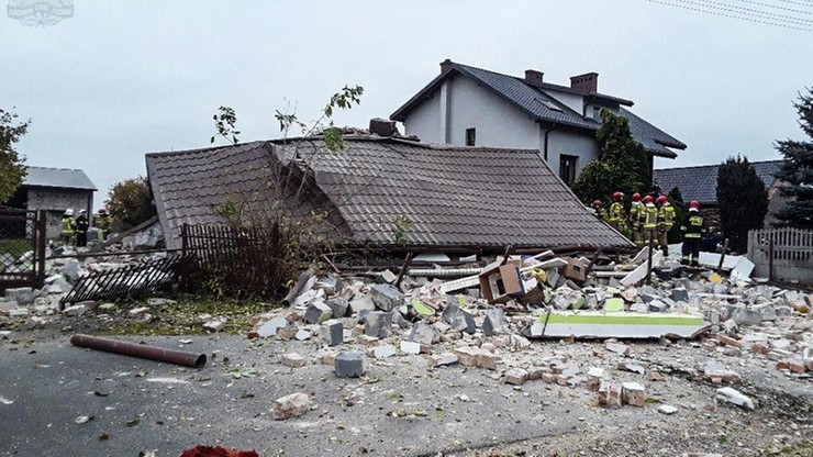 Kaczorów: Jedna osoba ranna w wybuchu w domu jednorodzinnym
