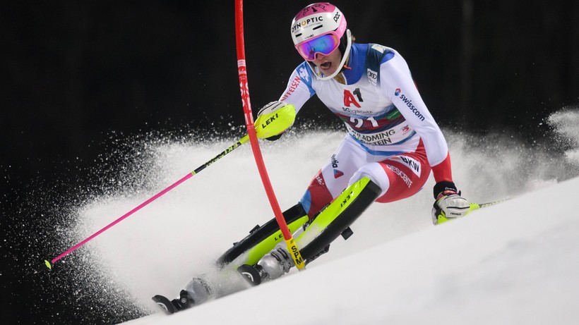 Alpejski PŚ: Nef liderem na półmetku slalomu w Ga-Pa. Jasiczek nie ukończył